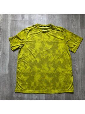 Urban Frontier Yellow Tie-Dye Polyester Short Sleeve T-Shirt L